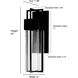 Kingler LED 20 inch Powder Coated Black Outdoor Wall Sconce